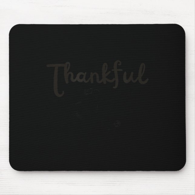 Mousepad Thankful Soccer Player Girl Thanksgiving Footballe (Frente)