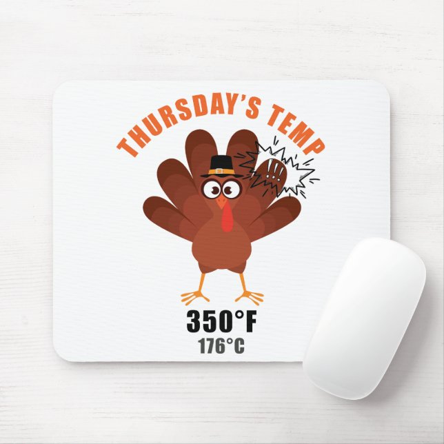 Mousepad Thanksgiving Humor Funny Turkey Joke (Com mouse)