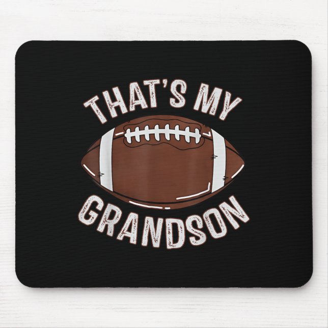 Mousepad That's My Grandson Football Grandma Granddad Famil (Frente)
