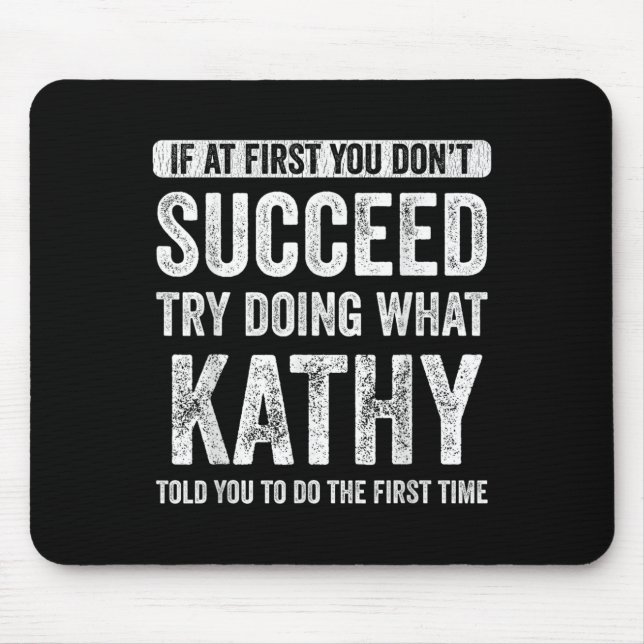 Mousepad That's My Name Co. Kathy Women's Black Modern Lett (Frente)