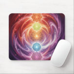 Mousepad The 7 Chakras´10<br><div class="desc">The 7 chakras are energy centers aligned along the spine that influence different areas of life — from safety and creativity to confidence,  love,  communication,  intuition,  and spirituality. When balanced,  they support harmony,  inner strength,  and overall well-being.</div>