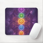 Mousepad The 7 Chakras´5<br><div class="desc">The 7 chakras are energy centers aligned along the spine that influence different areas of life — from safety and creativity to confidence,  love,  communication,  intuition,  and spirituality. When balanced,  they support harmony,  inner strength,  and overall well-being.</div>