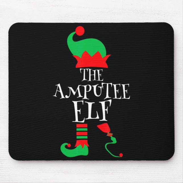 Mousepad The Amputee Elf Christmas Funny Limb Surgery Joke  (Frente)