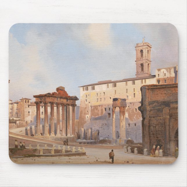 Mousepad The Ancient Roman Forum (por Ippolito Caffi) (Frente)