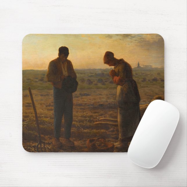 Mousepad The Angelus, 1857-1859, por Jean-Francois Millet (Com mouse)