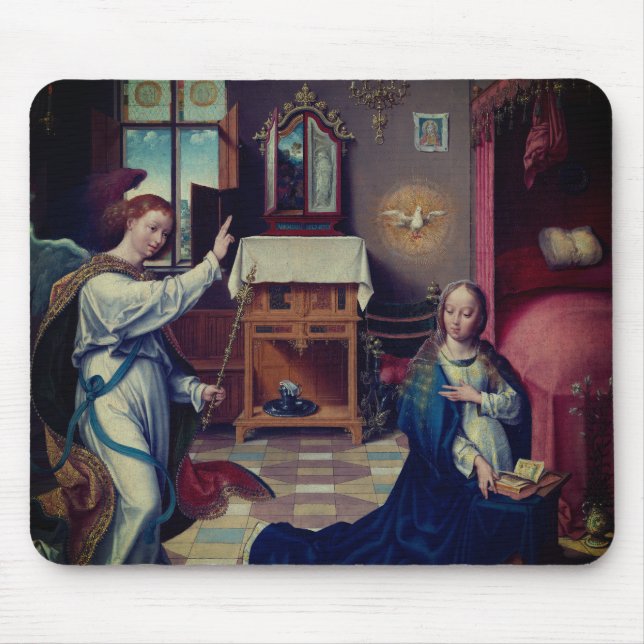 Mousepad The Annunciation by Joos van Cleve:  (Frente)