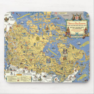 Mousepad The Bay Company - Mapa do Canadá
