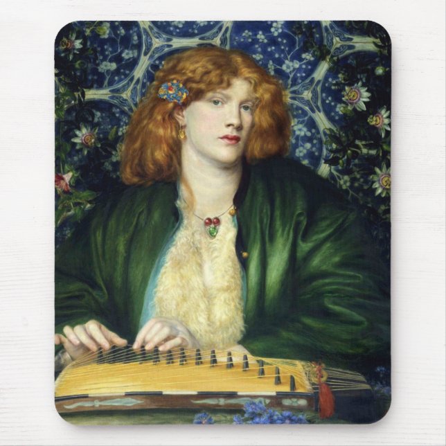 Mousepad The Blue Bower (por Dante Gabriel Rossetti) (Frente)