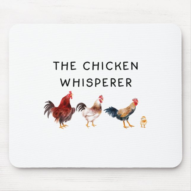 Mousepad The Chicken Whisperer Funny  (Frente)
