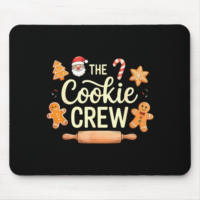 Mousepad The Cookie Crew Christmas Baking Cookie Lover  (Frente)