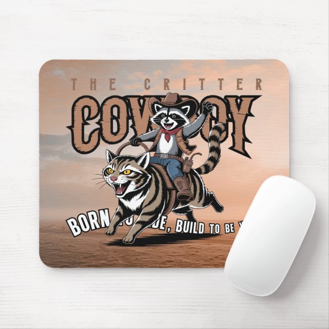 Mousepad The critter cowboy | (Com mouse)