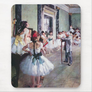 Mousepad The Dance Class by Edgar Degas, Vintage Ballet Art