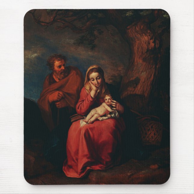 Mousepad The Flight into Egypt by Abraham Bloemaert  (Frente)