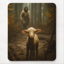 Mousepad The Good Shepherd and the Lost Lamb – Jesus & Lamb