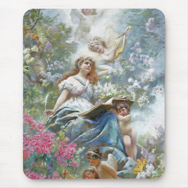 Mousepad The Muse of Poesie (por Konstantin Makovsky) (Frente)