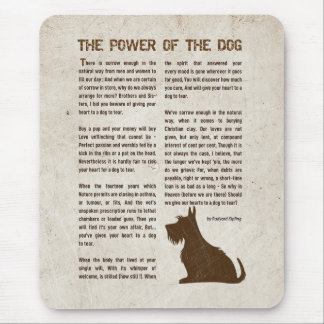 Mousepad The Power of the Dog Poem - Rudyard Kipling