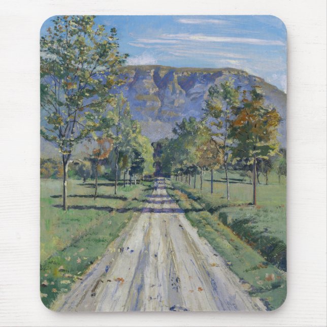 Mousepad The Road to Evordes (por Ferdinand Hodler) (Frente)