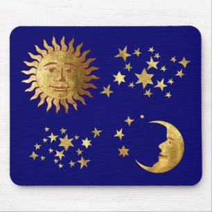 Mousepad The Sun, as estrelas, a lua