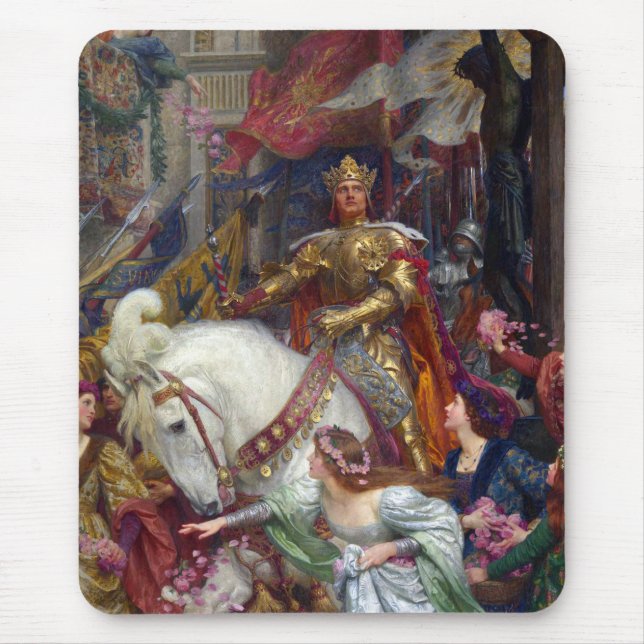Mousepad The Two Crowns c. 1900, por Sir Frank Dicksee (Frente)