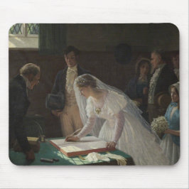 Mousepad The Wedding Register (por Edmund Blair Leighton)
