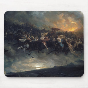 Mousepad The Wild Hunt Of Odin De Peter Nicolai Arbo 1872
