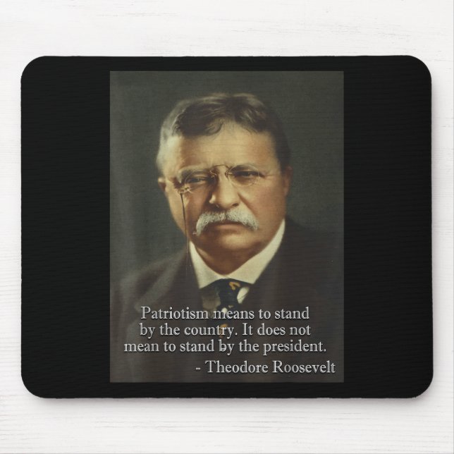Mousepad Theodore Ursinho Roosevelt Meme _ Anti Trump Tee (Frente)