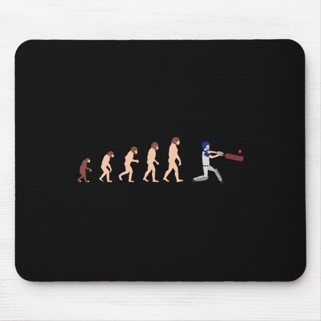Mousepad Theory Of Evolution Cricket Player Funny  (Frente)