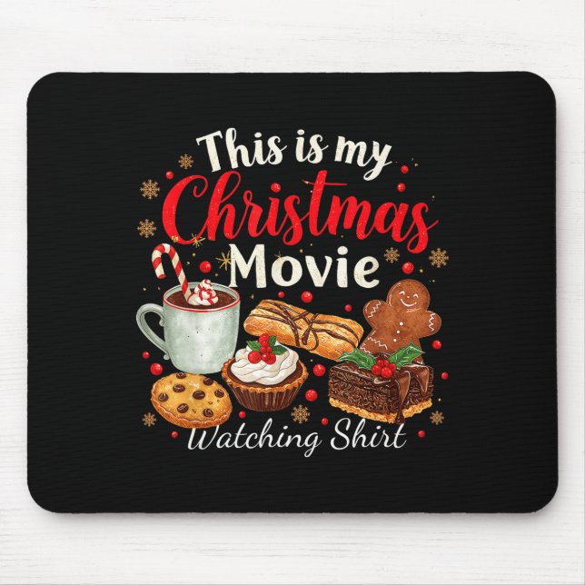 Mousepad This Is My Christmas Movie Watching Design  (Frente)