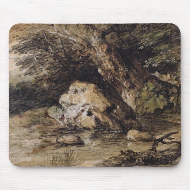 Mousepad Thomas Gainsborough | uma paisagem montanhosa com (Frente)