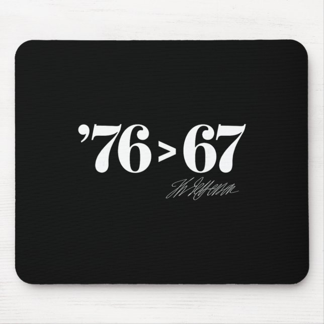 Mousepad Thomas Jefferson 76 > 67 Self-evident Minimal M (Frente)