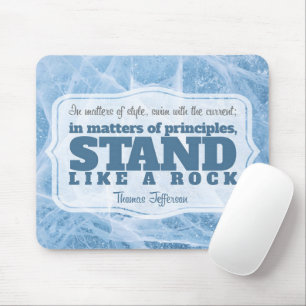 Mousepad Thomas Jefferson Inspirational Cote "Princípio"