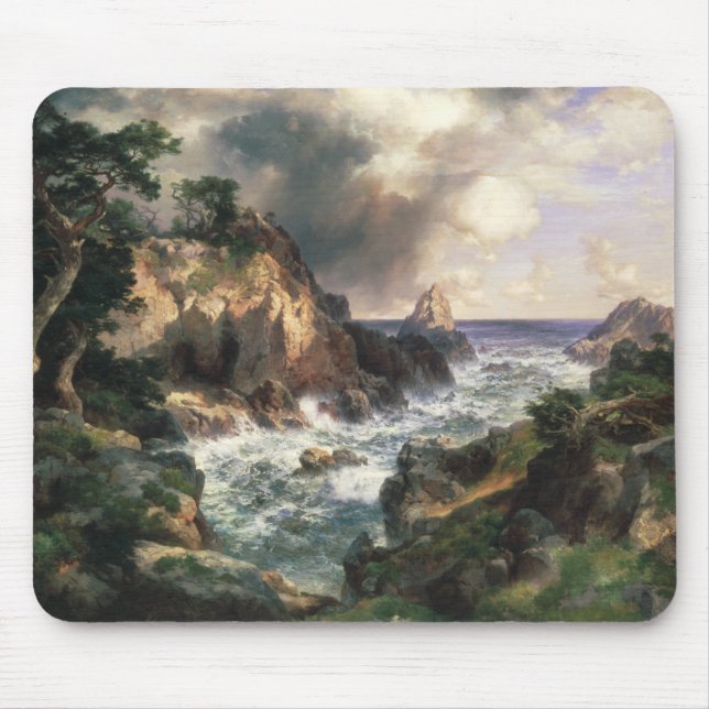 Mousepad Thomas Moran - ponto Lobos, Monterey, Califórnia (Frente)