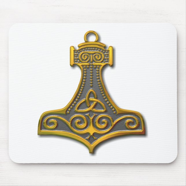 Mousepad Thor's Hammer-gold (Frente)