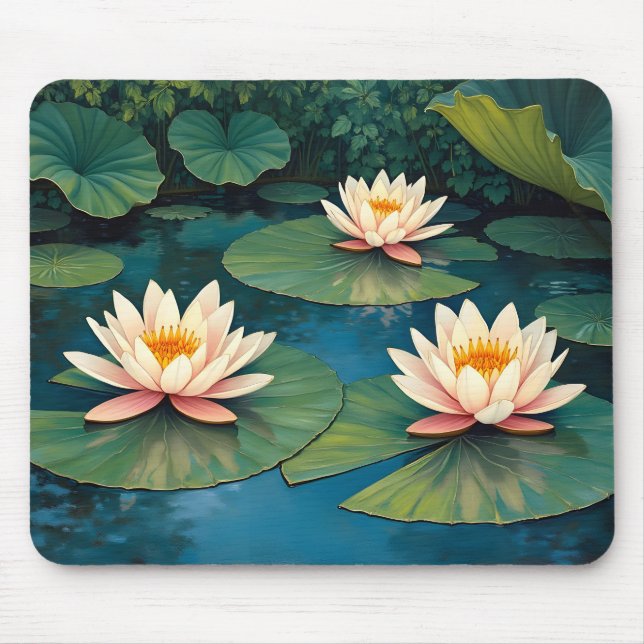 Mousepad Three Waterlilies (Frente)
