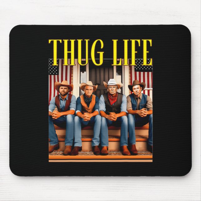 Mousepad Thug Life Trump Vance Kennedy Elon (Frente)