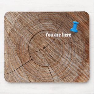 Mousepad Thumbtack no anel de árvore