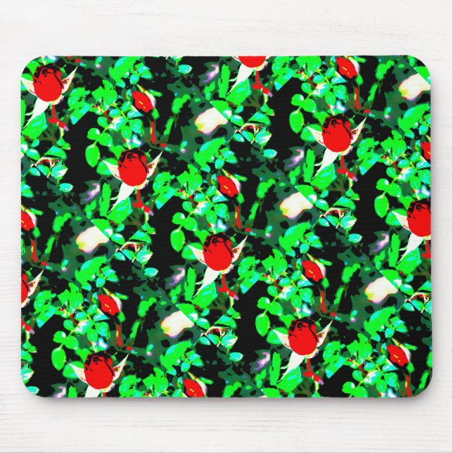 Mousepad Thunder_Cove verde do rosa vermelha (Frente)