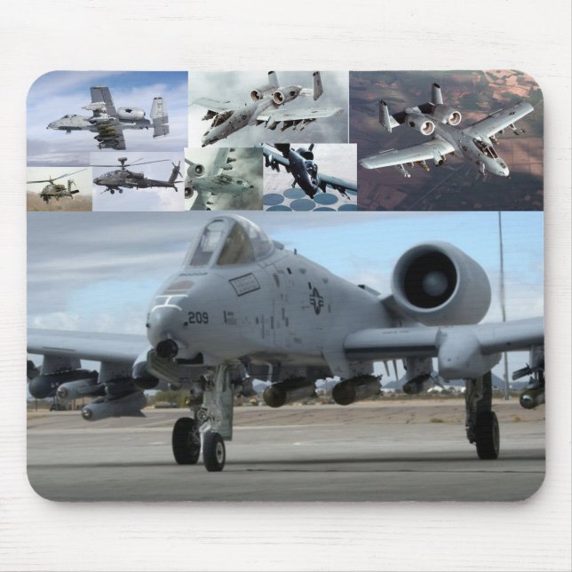 Mousepad Thunderbolt A10 e AH-64 Apache (Frente)