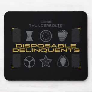 Mousepad Thunderbolts* Delinquentes descartáveis