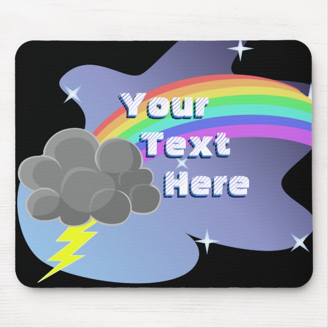 Mousepad Thundercloud Rainbow (Frente)