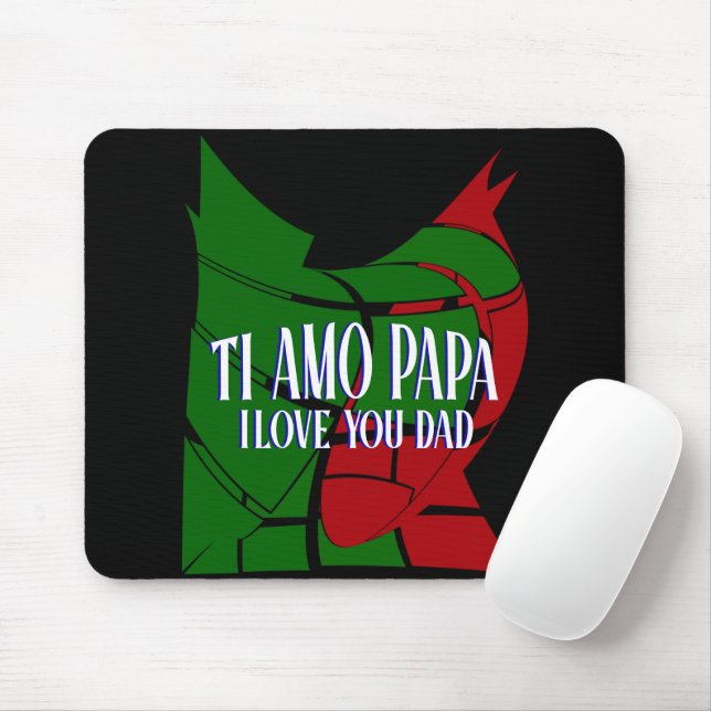 Mousepad TI Amo Papa Eu te amo Pai (Com mouse)