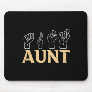 Mousepad Tia ASL American Sign Language Interpreter Surdo A