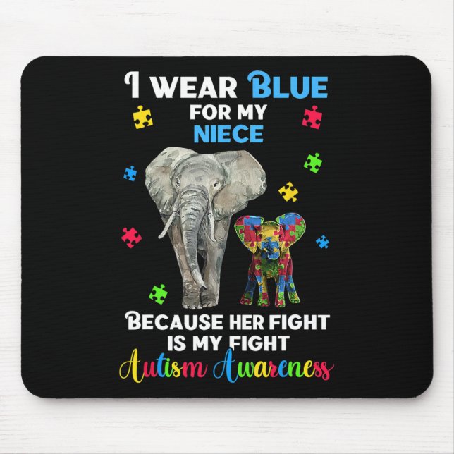 Mousepad Tia Autismo Sensibilização (Frente)