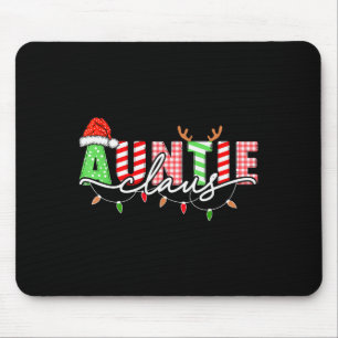 Mousepad Tia Claus Luzes de Natal Família de Pijama M