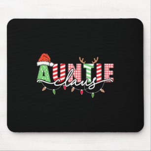 Mousepad Tia Claus Xmas Natal Luzes Pajama Família M
