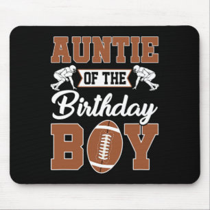 Mousepad Tia Da Família De Festa De Futebol Do Aniversário