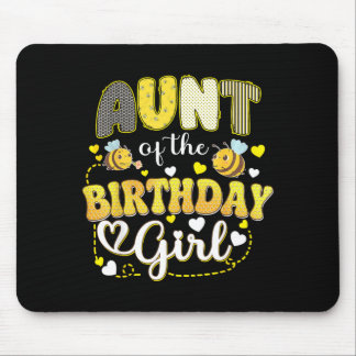Mousepad Tia da Menina de Aniversário Família Abelha