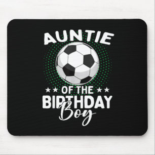 Mousepad Tia do menino de aniversário Jogador de futebol An
