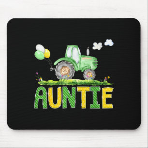 Mousepad Tia Engraçada Aniversário Menino Trator Caminhão F