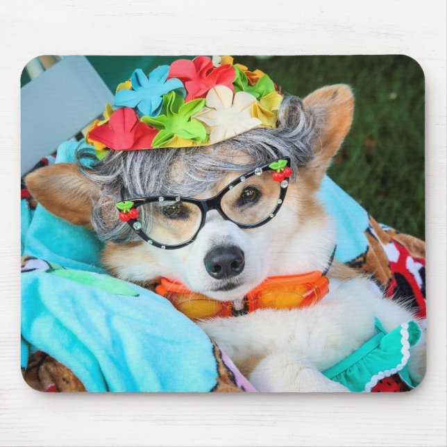 Mousepad Tia Gussy o tapete do rato do Corgi (Frente)